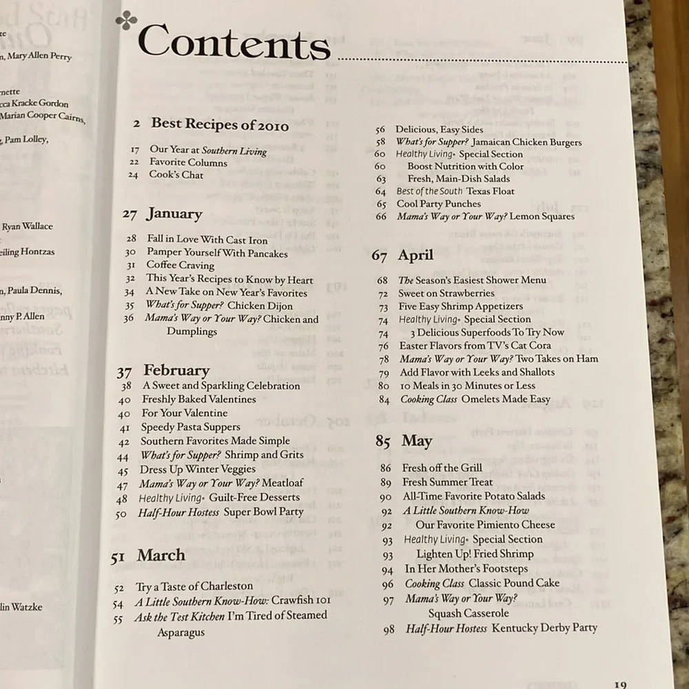 Southern Living 2010 Annual Recipes Hardcover Cookbook Comfort Food Vintage